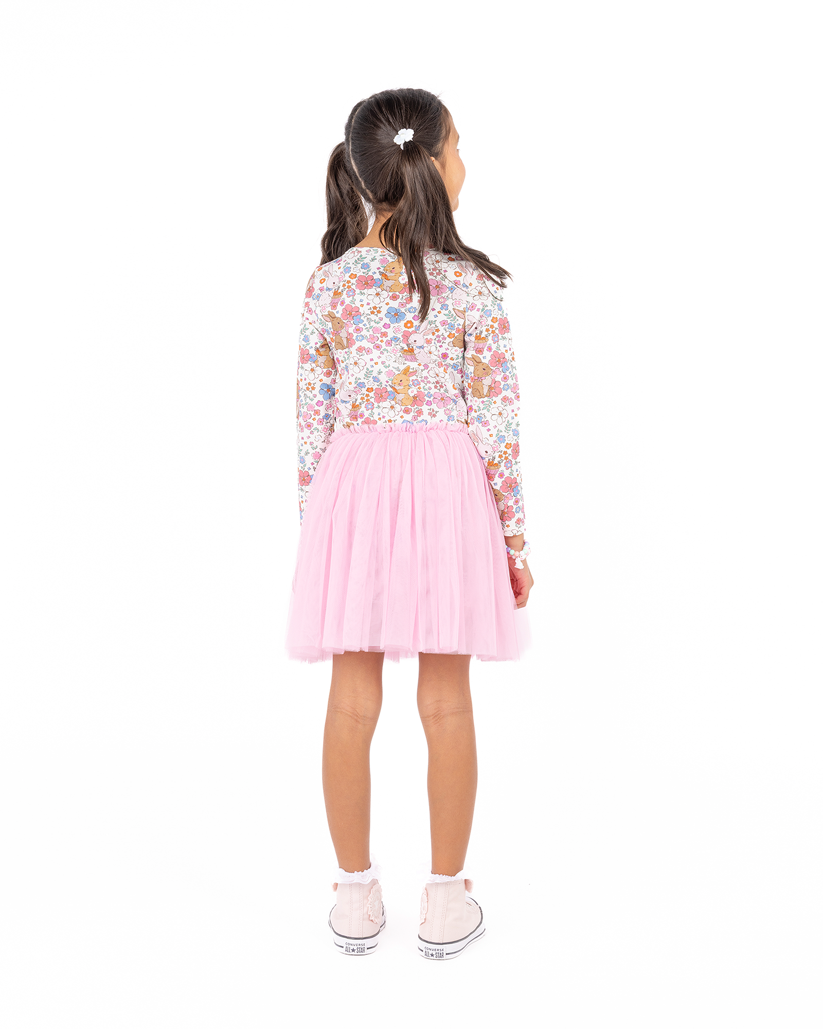 DITSY BUNNY LONG SLEEVE CIRCUS DRESS