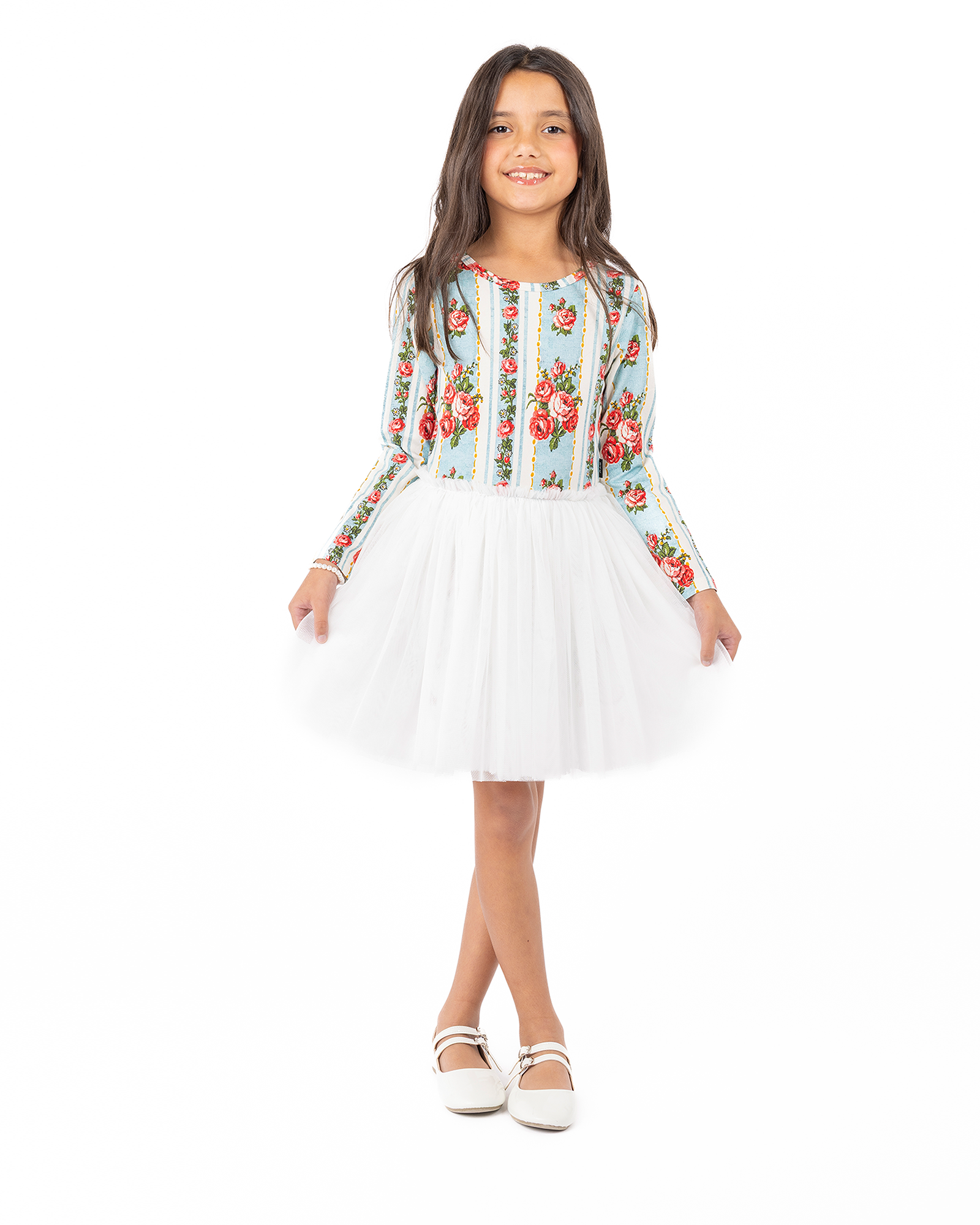 FLORA LONG SLEEVE CIRCUS DRESS
