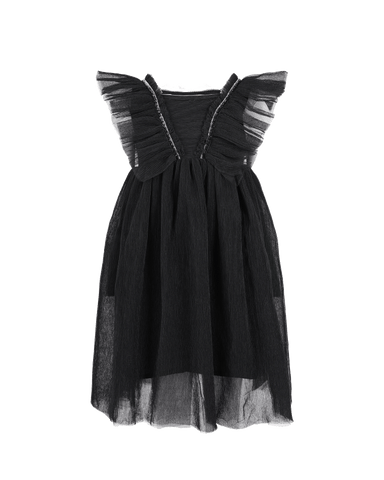 BLACK TULLE BUTTERFLY DRESS