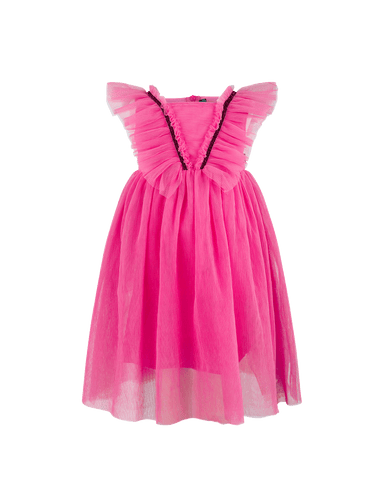 HOT PINK TULLE BUTTERFLY DRESS