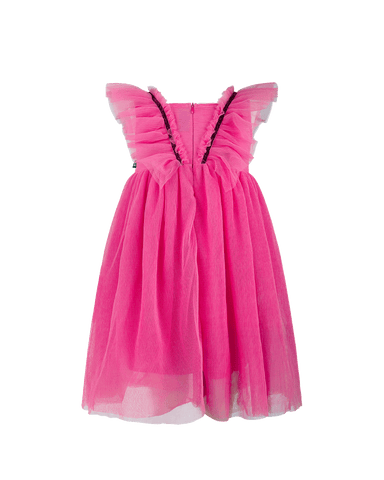 HOT PINK TULLE BUTTERFLY DRESS