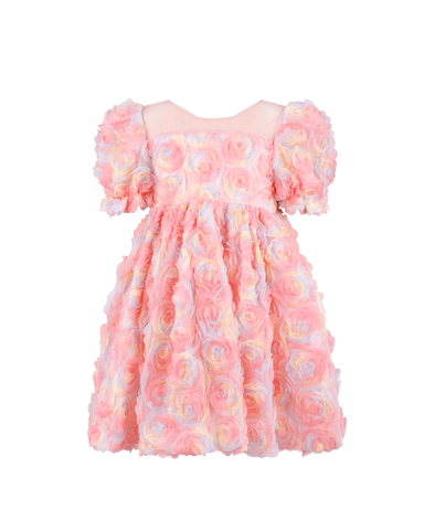 PASTEL ROSES TULLE PARTY DRESS