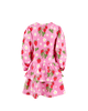 STRAWBERRY LONG SLEEVE FRILL DRESS