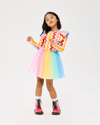 RIC RAC LONG SLEEVE CIRCUS DRESS