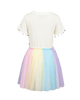 UNICORN FLAGS DROP SHOULDER TULLE DRESS