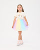 UNICORN FLAGS DROP SHOULDER TULLE DRESS