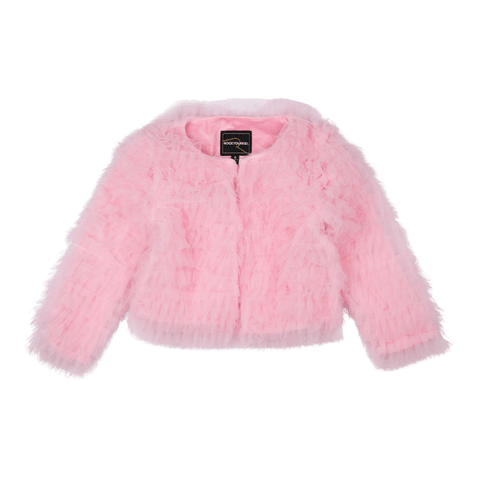 PINK TULLE RUFFLE JACKET