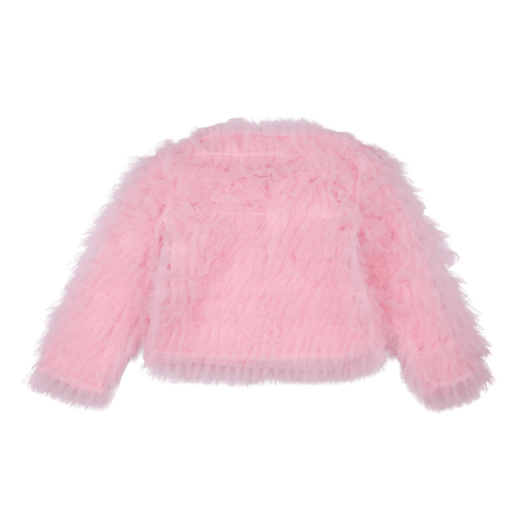 PINK TULLE RUFFLE JACKET