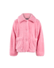 PINK FAUX SHERPA JACKET