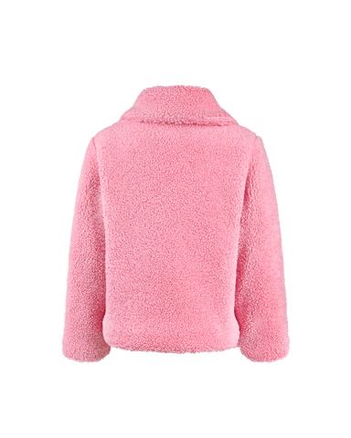 PINK FAUX SHERPA JACKET