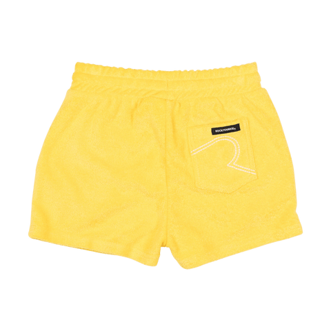 YELLOW TERRY SHORTS