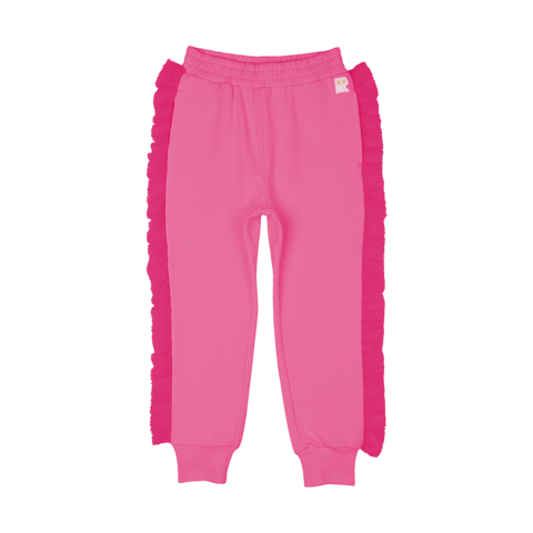 HOT PINK GLITTER TRACK PANTS