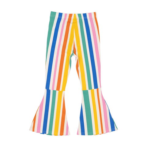 RAINBOW STRIPES HIGH WAISTED FLARES