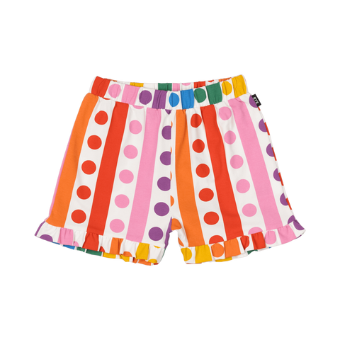 RAINBOW DROPS FRILL SHORTS