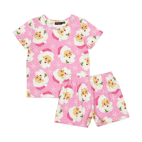 PINK RETRO SANTA PJ SET