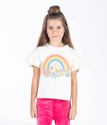 RAINBOWS AND FLOWERS T-SHIRT