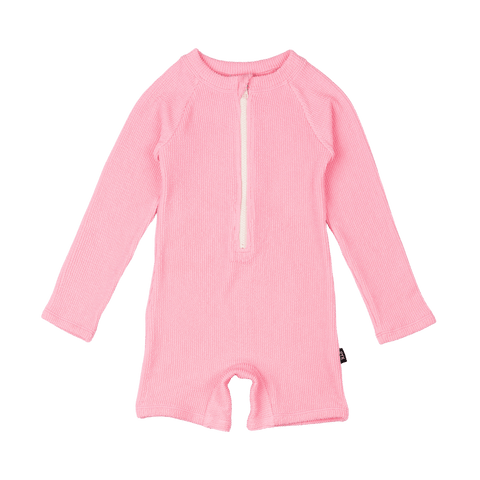 BLUSH CRINKLE RAGLAN ONE PIECE