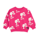 A PINK BARBIE SWEATSHIRT with barbie silhouettes on it from Rock your Baby Online.
