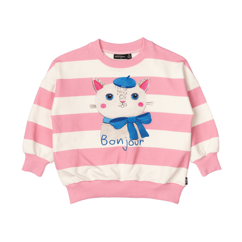 BONJOUR KITTEN SWEATSHIRT