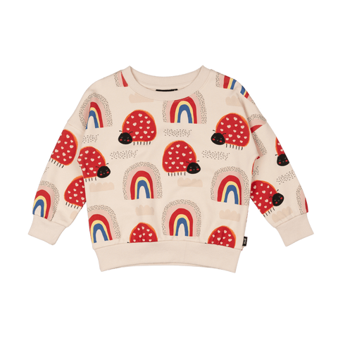 LOVE BUG RAINBOW SWEATSHIRT