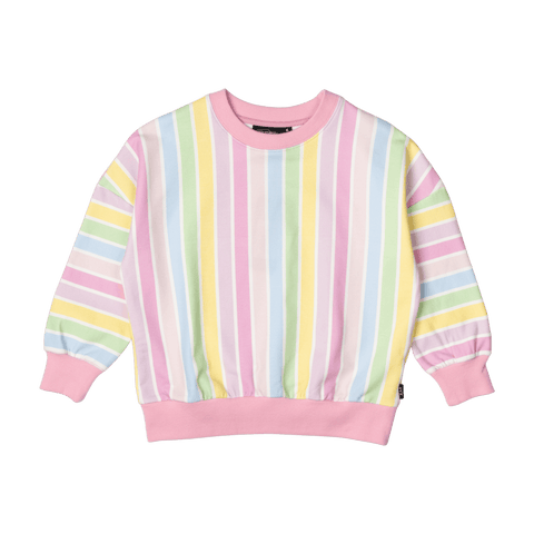 SORBET STRIPE SWEATSHIRT