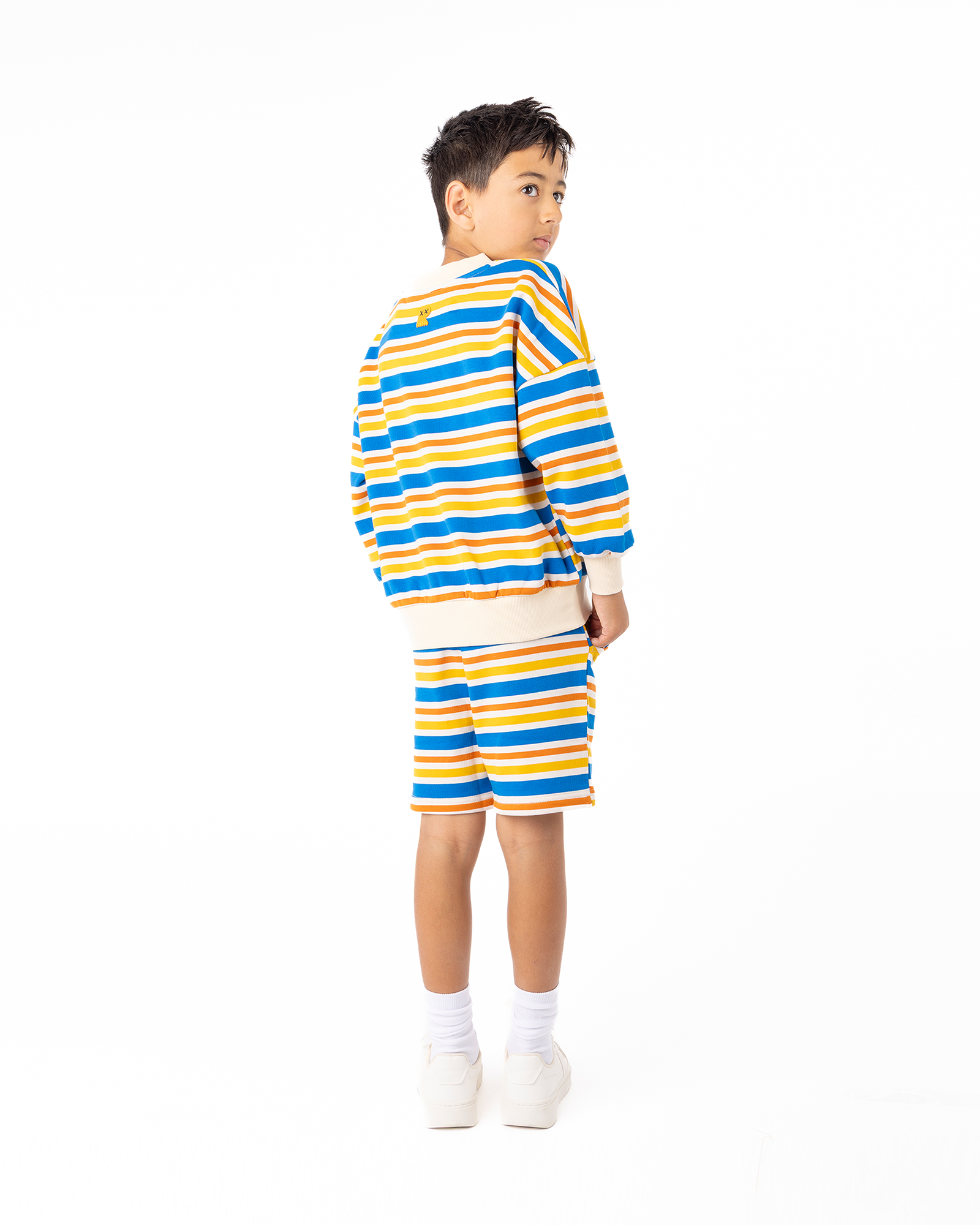 VINTAGE STRIPE TRACK SHORTS