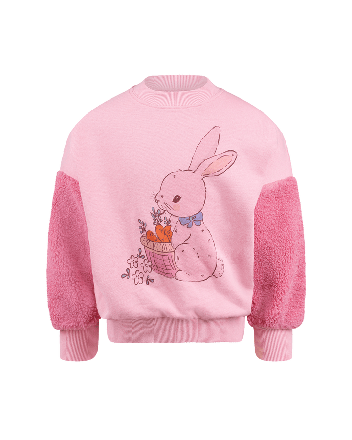 BUNNY SHERPA SLEEVE SWEATSHIRT | Rock Your Baby