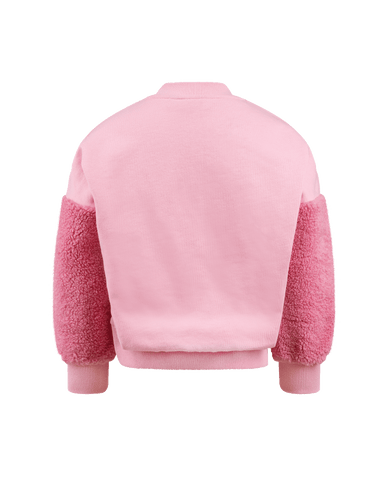 BUNNY SHERPA SLEEVE SWEATSHIRT