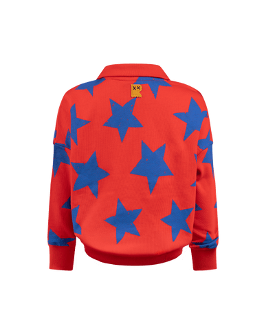 RED STAR QUARTER ZIP SWEATSHIRT