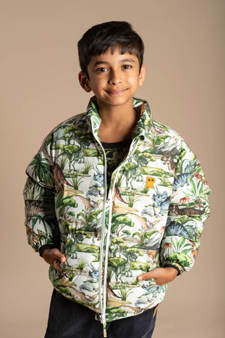 DINO JUNGLE PUFF PADDED JACKET