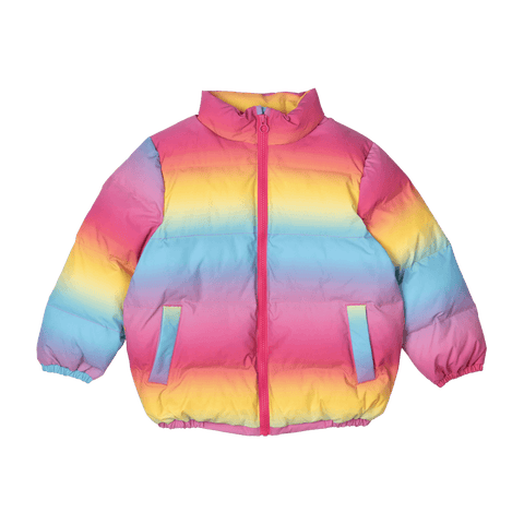 RAINBOW PADDED JACKET WITH LINING