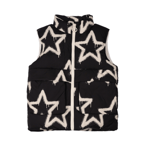 STARS SHERPA LINED PADDED VEST