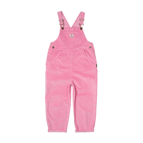 PALE PINK CORD OVERALLS