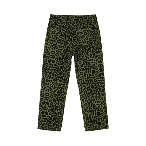 GREEN LEOPARD PANTS