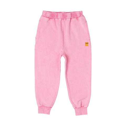 PINK WASHED TRACK PANTS