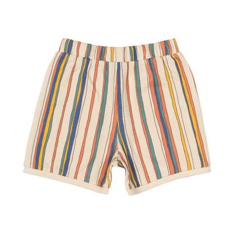 STRIPE POLO SHORTS