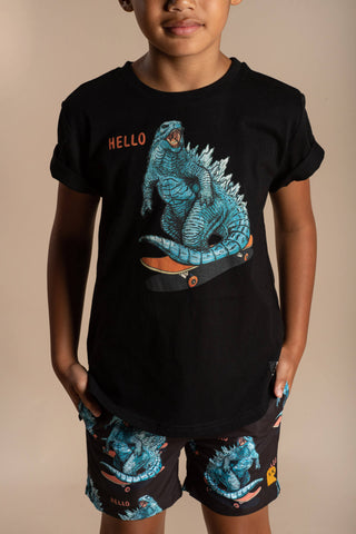 GODZILLA SKATE BOXY FIT T-SHIRT