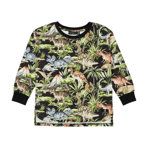 DINO JUNGLE LONG SLEEVE BOXY FIT T-SHIRT