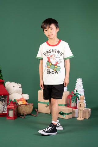 DASHING THROUGH THE SNOW RINGER TEE