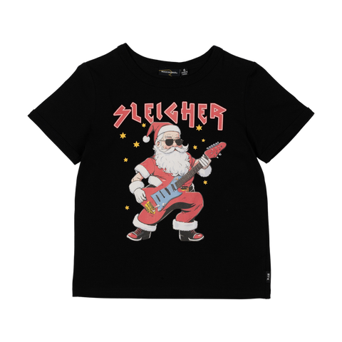 SANTA SLEIGHER RINGER TEE