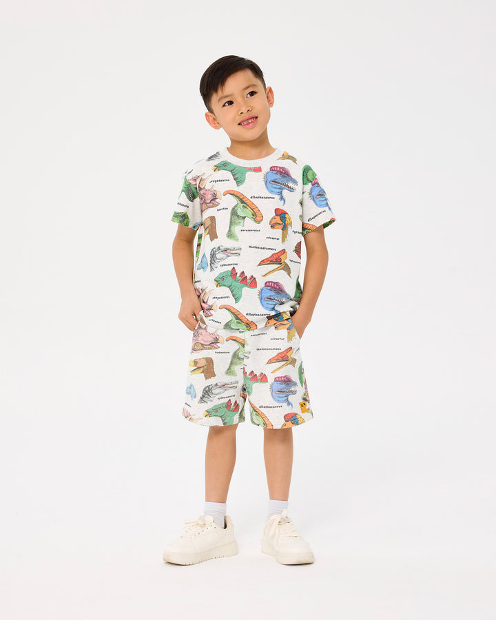 DINO BRIGHT TRACK SHORTS | Rock Your Baby