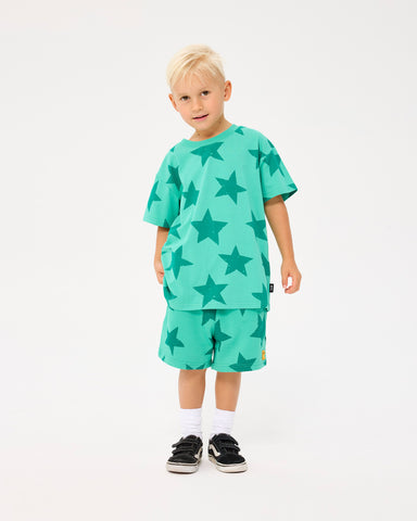 GREEN STAR SHORT SLEEVE T-SHIRT