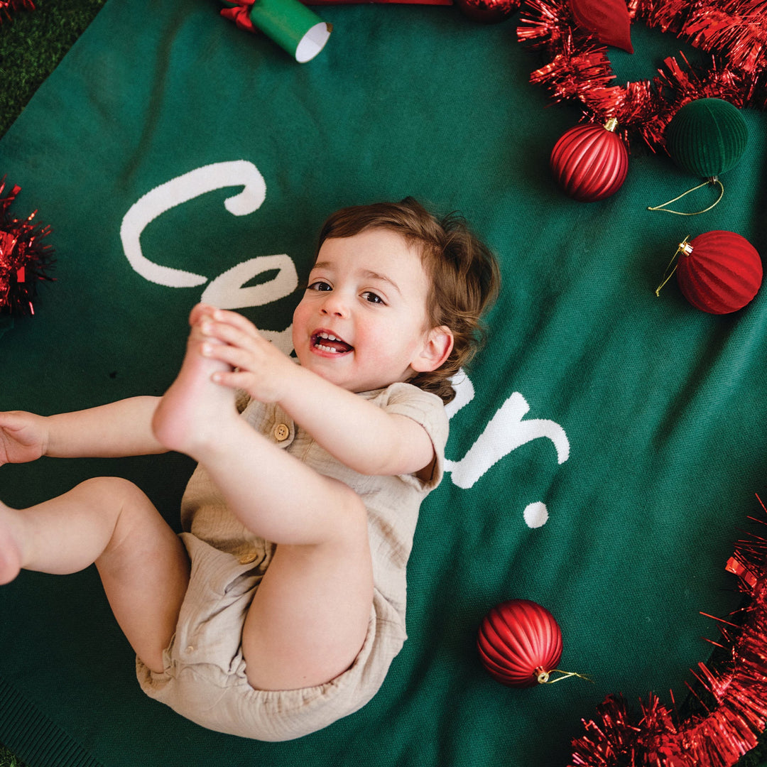 Classic Name Blanket - Forest Green