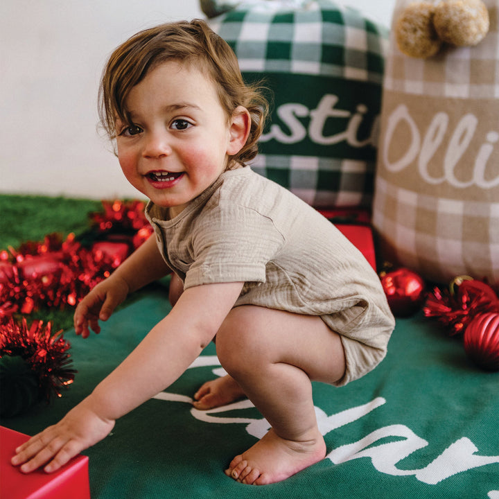 Classic Name Blanket - Forest Green