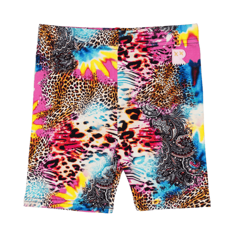 ABSTRACT LEOPARD BIKE SHORTS - Toddler Bottoms - Girls