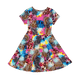 ABSTRACT LEOPARD WAISTED DRESS - Toddler Dresses - Girls