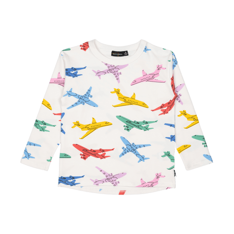 BIG JET PLANE LONG SLEEVE T-SHIRT - Toddler Top - Unisex