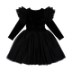 BLACK CRUSHED VELVET CIRCUS DRESS - Toddler Dresses - Girls