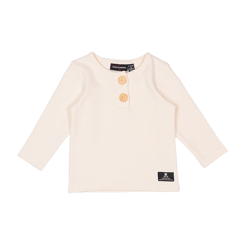 CREAM BABY T-SHIRT - Baby Top - Girls