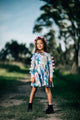 DINOSAUR PARADE WAISTED DRESS - Toddler Dresses - Girls
